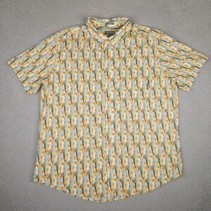 Eddie Bauer Shirt Mens XL Trout Fishing Print Kingston Button Up Casual Outdoor